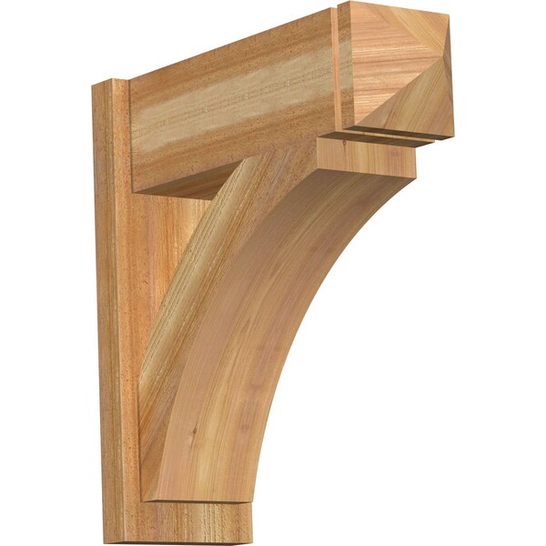 Ekena Millwork Thorton Rough Sawn Arts and Crafts Outlooker, Western Red Cedar, 8"W x 24"D x 24"H OUT08X24X24THR03RWR - main